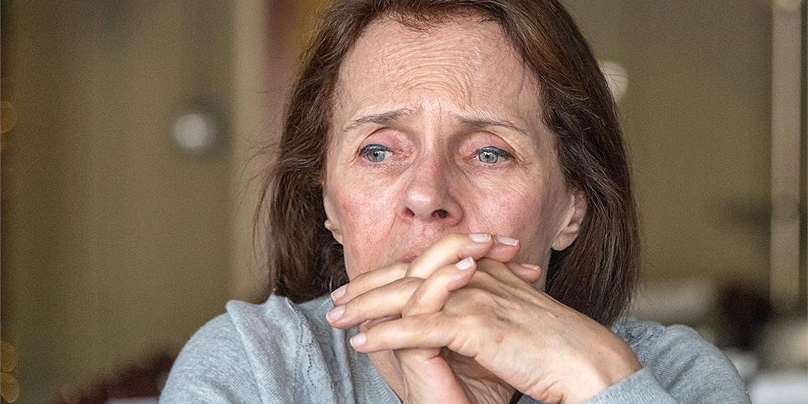 Bezorgde vrouw